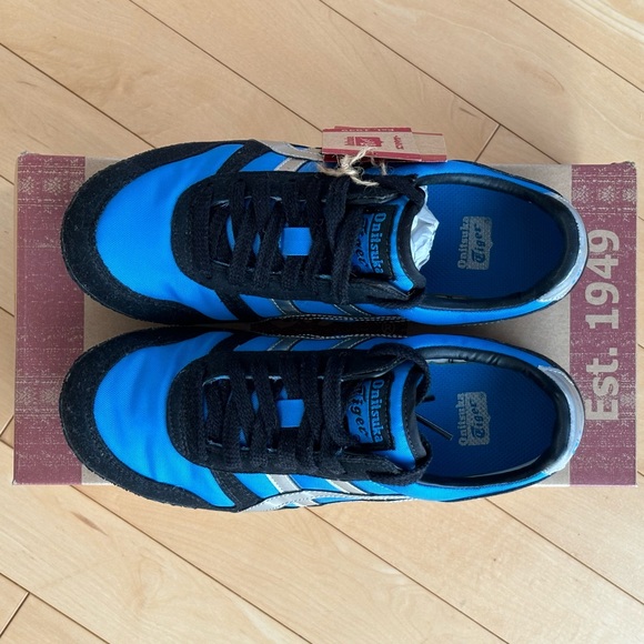 NEW Onitsuka Tiger Ultimate 81 sneakers Blue/Silver size women’s US 6.5 - Picture 4 of 11